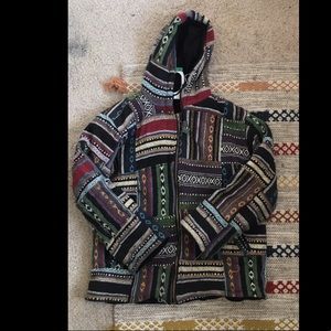 Woven Drug Rug style Coat